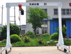 MD型简易龙门吊的特点 MD型简易龙门吊的特点